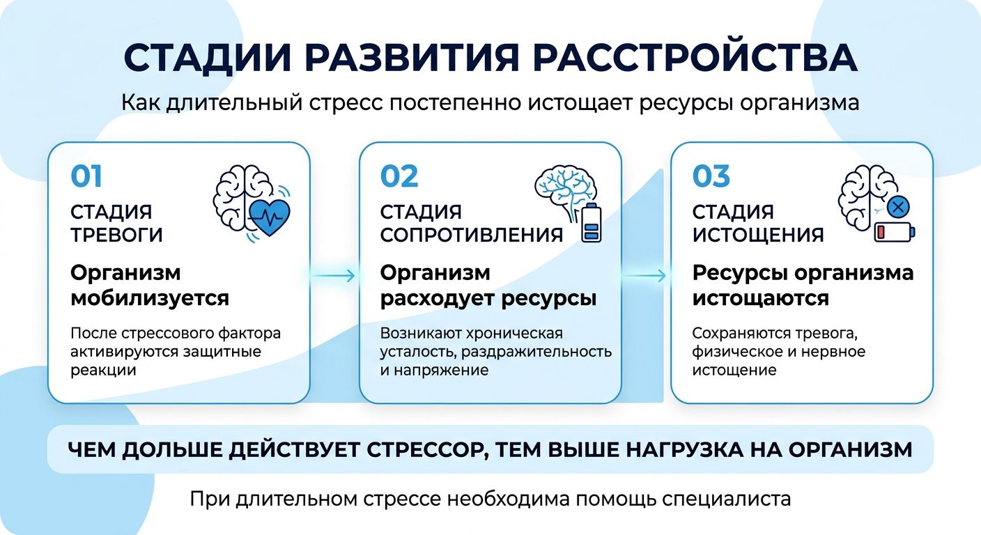 Лечение стресса в Новороссийске инфографика
